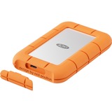 LaCie Rugged Mini 2 TB externe SSD Oranje/zilver, USB-C 3.2 Gen 2x2 (20 Gbit/s)