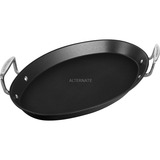 Le Creuset Ovale Vispan bak-/braadpan Zwart/zilver, 40 cm