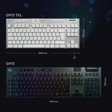 Logitech G915 TKL LIGHTSPEED Wireless RGB Mechanical Gaming Keyboard Wit, US-International, GL Tactile, LIGHTSYNC RGB, TKL