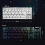 Logitech G915 TKL LIGHTSPEED Wireless RGB Mechanical Gaming Keyboard Wit, US lay-out, GL Tactile, LIGHTSYNC RGB, TKL