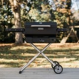 Masterbuilt Draagbare houtskoolbarbecue en -rookoven met kar Zwart