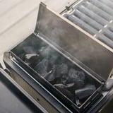 Masterbuilt Draagbare houtskoolbarbecue en -rookoven met kar Zwart