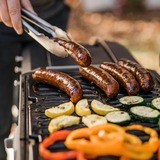 Masterbuilt Draagbare houtskoolbarbecue en -rookoven met kar Zwart