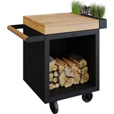 OFYR Mise en Place Table Black 65 PRO Teak Hout tafel Zwart/houtkleur