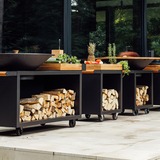 OFYR Mise en Place Table Black 65 PRO Teak Hout tafel Zwart/houtkleur