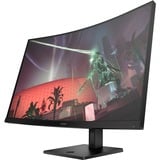 OMEN 32c 31.5" Curved gaming monitor Zwart, 165 Hz, HDMI, DisplayPorts, AMD FreeSync