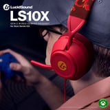 PowerA LucidSound LS10X Gen 2 bedrade gamingheadset voor Xbox Series X|S - Rood vuur over-ear gaming headset Rood/geel, Xbox Series X|S, Xbox One, Pc