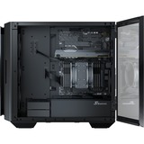 Seasonic SYNCRO Q704 + DGC-750 Tower-behuizing Zwart | 2x USB-A 3.2 (5 Gbit/s) | USB-C 3.2 (5 Gbit/s) | 2x Audio | Window-kit
