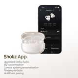 Shokz OpenDots 2 bone conduction headset Zwart, Bluetooth® 6.1