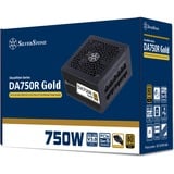 SilverStone DA750R Gold modulaire 750 watt voeding  Zwart, 4x PCIe, ATX3.0
