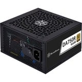 SilverStone DA750R Gold modulaire 750 watt voeding  Zwart, 4x PCIe, ATX3.0