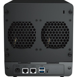Synology Synology DS423 incl. 4x Synology HAT3300-4T 4 TB harde schijf nas Zwart, 2x RJ-45, 2x USB-A 3.2 (5 Gbit/s)