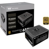 Thermaltake Toughpower SFX 650W Gold voeding Zwart, 2x PCIe, Full Kabel-management