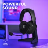 Trust GXT 493 Carus Draadloze  over-ear gaming headset Zwart, 2.4GHz | Bluetooth | Audio (3.5mm)