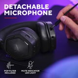 Trust GXT 493 Carus Draadloze  over-ear gaming headset Zwart, 2.4GHz | Bluetooth | Audio (3.5mm)