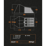 Vango Galaxy 300 tent Donkergroen