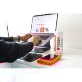 Whoosh! Screen Shine reinigingsdoek Wit/oranje, 70 stuks