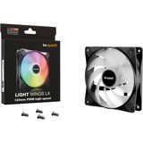 be quiet! Light Wings LX PWM high-speed 120 mm case fan Zwart