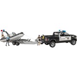 bruder RAM 2500 politietruck met boot + trailer en 2 figuren Modelvoertuig 02507