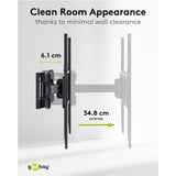 goobay TV Wall Mount Basic FULLMOTION (L) monitorarm Zwart