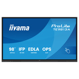 iiyama Prolite TE9813A-B2AG 97.5" 4K Ultra HD Public Display Zwart, HDMI, DisplayPort, Audio, LAN, USB, WiFi-6E, Bluetooth 5.0, Android, Touch