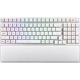 ASUS ROG Strix Scope II 96 RX Wireless RGB mechanisch gaming toetsenbord Wit, US lay-out (QWERTY), ROG RX Red, 96%, RGB leds, Hot-swappable, PBT Double-shot, Bluetooth | 2.4GHz | USB 2.0