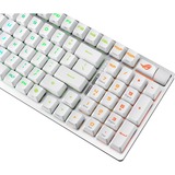 ASUS ROG Strix Scope II 96 RX Wireless RGB mechanisch gaming toetsenbord Wit, US lay-out (QWERTY), ROG RX Red, 96%, RGB leds, Hot-swappable, PBT Double-shot, Bluetooth | 2.4GHz | USB 2.0