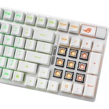 ASUS ROG Strix Scope II 96 RX Wireless, gaming toetsenbord Wit, US lay-out, ROG RX Red, RGB leds, 96%, Hot-swappable, PBT Double-shot, Bluetooth / 2.4GHz / USB 2.0