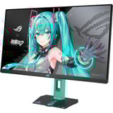 ASUS ROG Strix XG27ACMEG-G Hatsune Miku Edition 27" gaming monitor Zwart/turquoise, 260 Hz, HDMI, DisplayPort, USB-C, AMD Free-Sync