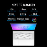 ASUS ROG Zephyrus G16 GA605KM-QR009W 16"  Copilot+ gaming laptop Wit | Ryzen AI 7 350 | RTX 5060 | 32 GB | 1 TB SSD | 240 Hz