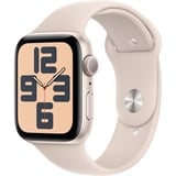 Apple Watch SE (2023) smartwatch Sterrenlicht, 44 mm, Sportbandje (M/L), Aluminium