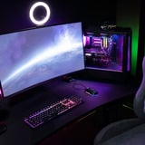 Arozzi Arena Gaming Desk - Dark Grey Zwart/donkergrijs