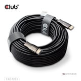 Club 3D HDMI Hybrid AOC Cable 8K60Hz/4K120Hz, 50 m kabel Zwart