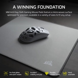Corsair MM Anti-fray Cloth Medium gaming muismat Grijs