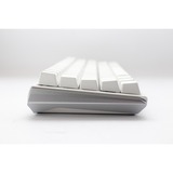 Ducky One 3 Classic Pure White Mini RGB mechanisch toetsenbord Wit, US lay-out (QWERTY), Cherry MX Red, 60%, RGB led, Double-shot PBT, Hot-swappable, QUACK Mechanics