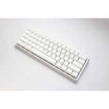 Ducky One 3 Classic Pure White Mini, toetsenbord Wit, US lay-out, Cherry MX Red, RGB led, Double-shot PBT, Hot-swappable, QUACK Mechanics, 60%
