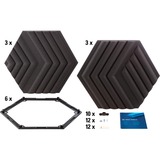 Elgato Wave Panels - Starter Kit demping Zwart, 6x Panels