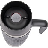 Emsa Travel Mug Handle Thermosbeker Zwart/roestvrij staal, met handvat en QUICK PRESS sluiting