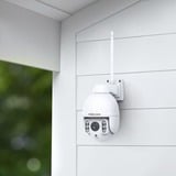 Foscam SD4, 4MP Dual-Band WiFi PTZ buiten beveiligingscamera Wit, WiFi, LAN