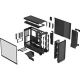Fractal Design Meshify 3 XL Ambience Pro RGB Light Tint big tower behuizing Zwart | 2x USB-A | 1x USB-C | RGB | Tempered Glass