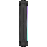 Fractal Design Momentum 14 RGB Black case fan Zwart, 4-pin PWM connector, ARGB Gen 2 (20 LEDs)