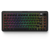 Iqunix ZX75 Dark Side Wireless Mechanical Keyboard Zwart, US lay-out (QWERTY), Gateron Red, 75%, RGB leds, Hot-swappable, Double-shot PBT, 2.4GHz | Bluetooth 5.1 | USB-C