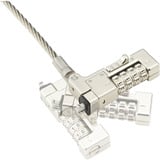 Kensington Slim NanoSaver 2.0 EQ Combination Laptop Lock diefstalbeveiliging Zilver