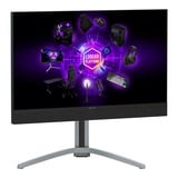 LORGAR Pro 27MP1 27" 4K Ultra HD gaming monitor Grijs/zwart, 1x DisplayPort, 2x HDMI, 1x USB-C, 2x USB-A, 160 Hz