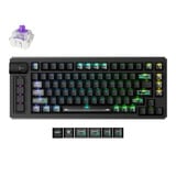 Lemokey L1 HE Wireless Magnetic Switch Custom Gaming Keyboard Zwart, US lay-out, Gateron Double-Rail Magnetic Nebula, Gateron double-rail magnetic switch, RGB, Double-shot PBT, hot swap