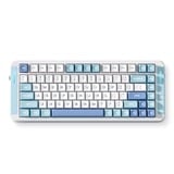 MCHOSE X75 V2 Blue Icy Creamsicle Custom Mechanical Keyboard Wit, US lay-out (QWERTY), Kailh Box Icy Creamsicle, 75%, RGB, Hot swap, Double-Shot PBT, draadloos | Bluetooth | USB-C