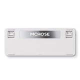 MCHOSE X75 V2 Blue Icy Creamsicle Custom Mechanical Keyboard Wit, US lay-out (QWERTY), Kailh Box Icy Creamsicle, 75%, RGB, Hot swap, Double-Shot PBT, draadloos | Bluetooth | USB-C