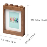 Room Copenhagen LEGO 1x4 Wooden Picture Frame Dark Stained Oak lijst Eiken