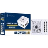 SilverStone SST-DA850R-GMA-WWW, 850 Watt voeding  Wit, 1x 12VHPWR, 4x PCIe, Kabel-Management