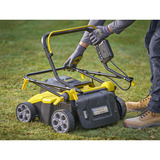 Stanley Borstelloze 2x18V V20 verticuteerder 38cm Zwart/geel, Accu en oplader niet inbegrepen